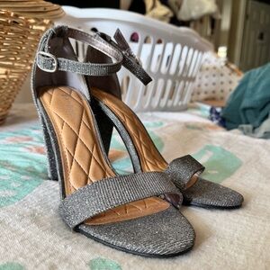 Bamboo 4/inch Silver Heels